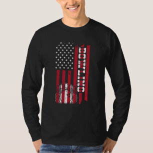 Camiseta bolos bandera de américa cono bolos bolos