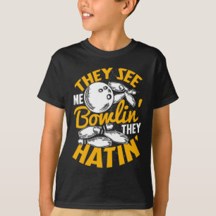 Camiseta Bolos de bolos Equipo deportivo de Bowler