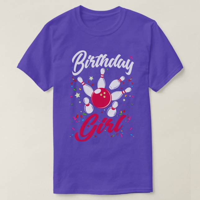 Camiseta Bolos de Chicas de cumpleaños (Diseño del anverso)