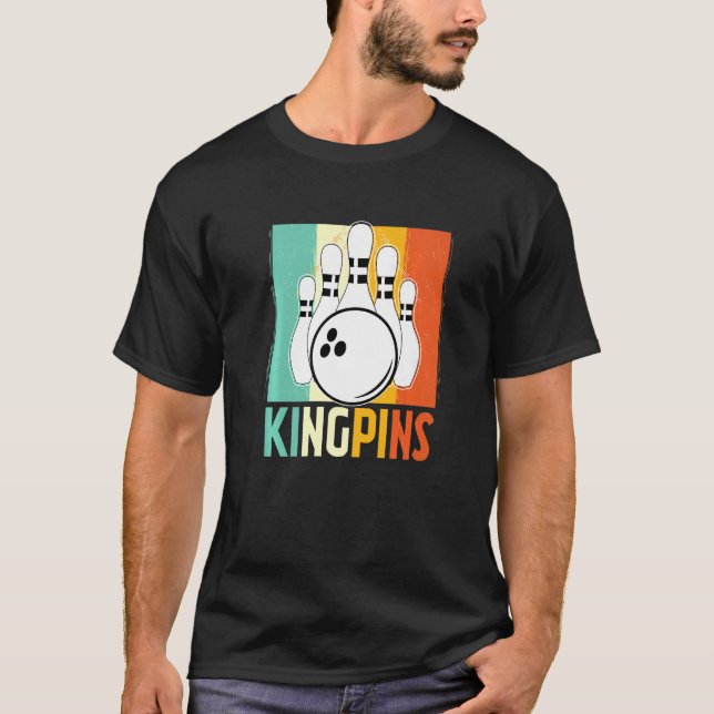 Camiseta Bolos de época KingPins (Anverso)