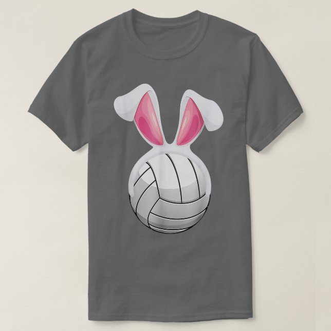 Camiseta Bolos de Voleibol Bunny Easter Egg Funny Easter Da (Diseño del anverso)