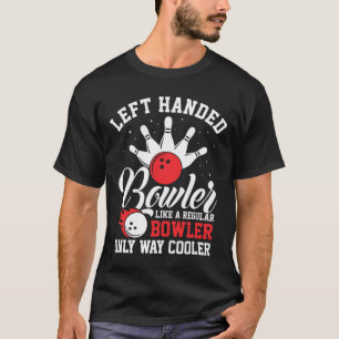 Camiseta Bolos Guay de Bowler con mano izquierda en ataque 