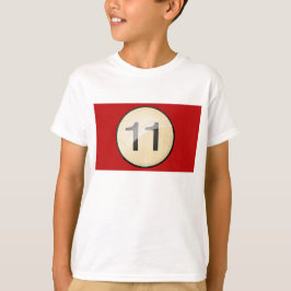 Camiseta Bolsa Billiards Número 11. Impresión frontal y tra