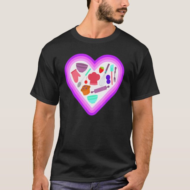 Camiseta Bolsa de amor - Panadería de postres de pan dulce (Anverso)