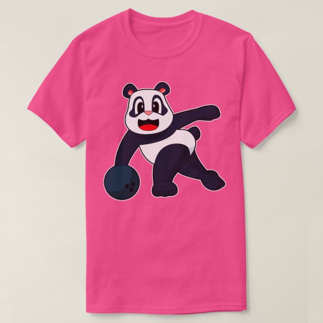 Camiseta Bolsa de boliche Panda Bowling (Diseño del anverso)