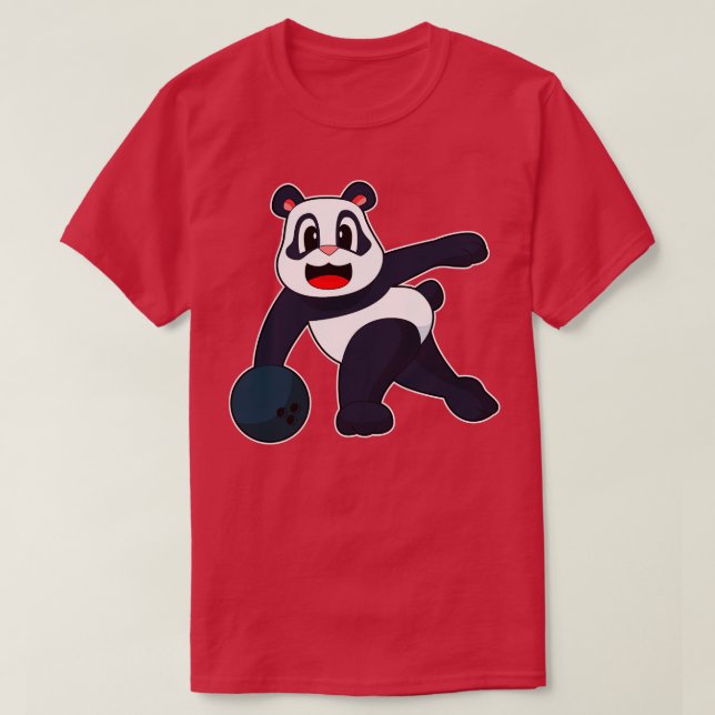 Camiseta Bolsa de boliche Panda Bowling (Diseño del anverso)