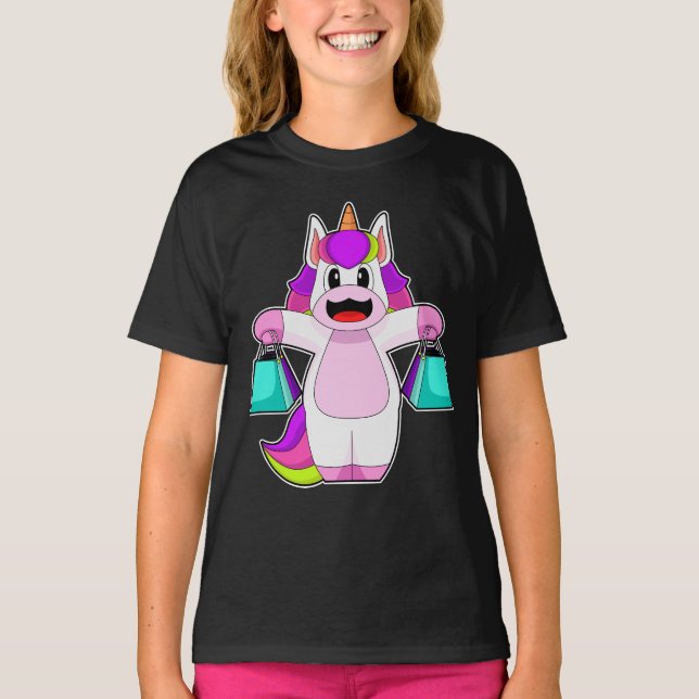 Camiseta Bolsa de compras de Unicorn (Anverso)