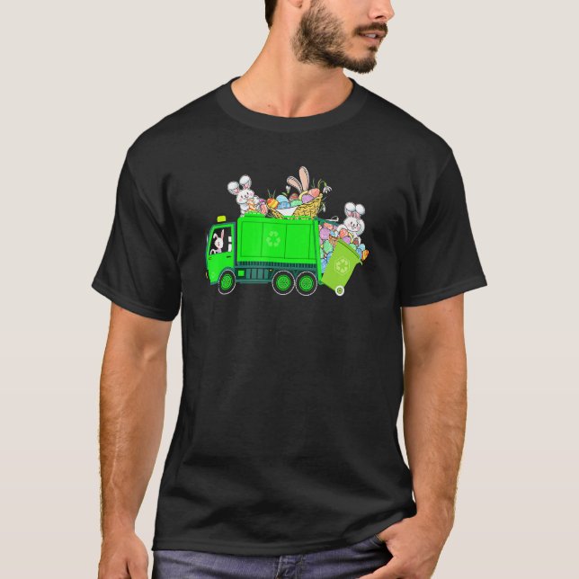 Camiseta Bolsa de conejo de bolas de basura para camiones d (Anverso)