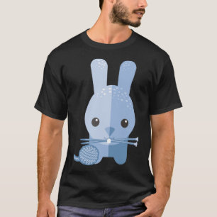 Camiseta Bolsa de conejo de conejo de hilados de agujas de