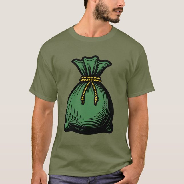 Camiseta Bolsa de Dinero Verde (Anverso)