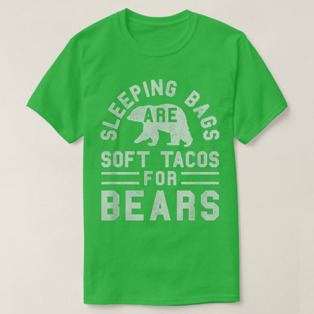 Camiseta Bolsa de dormir de moda Tacos blandos Poster de os (Diseño del anverso)