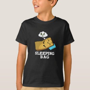 Camiseta Bolsa de dormir Funny Bolsa de papel Pun Dark BG