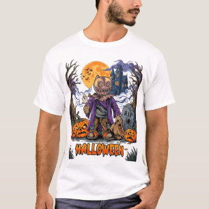 Camiseta Bolsa de dulces de espantapájaros de Halloween Cal