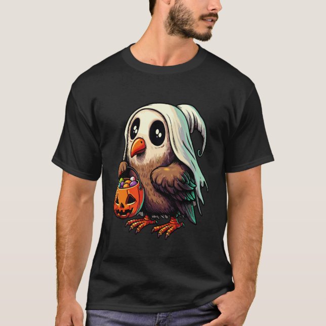Camiseta Bolsa de dulces espeluznantes de kiwi fantasma de  (Anverso)