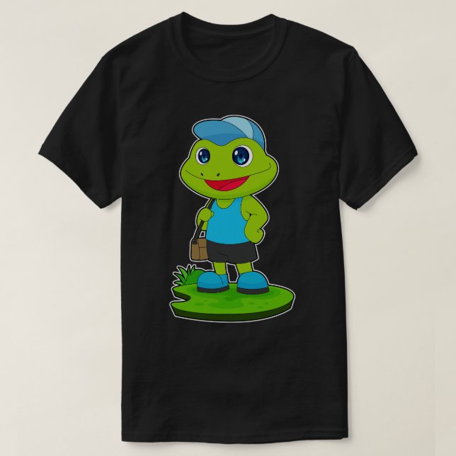 Camiseta Bolsa de eslingas de escalador de ranas (Diseño del anverso)