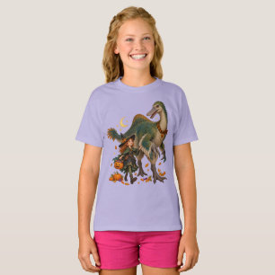 Camiseta Bolsa de Halloween Witch & Deinocheirus Trick-or-T