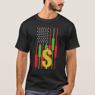 Camiseta Bolsa de negociación Bolsa Bandera del inversor 2