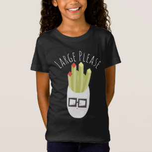 Camiseta Bolsa de Papas Fritas Lindo Dibujo Animado