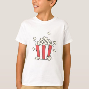 Camiseta Bolsa De Popcorn Del Cine De Popcorn Comida Rápida