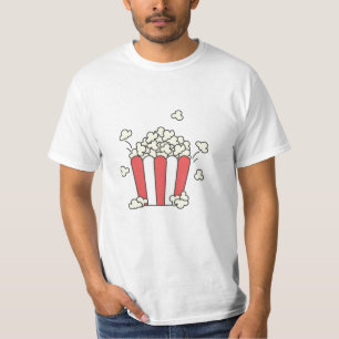 Camiseta Bolsa De Popcorn Del Cine De Popcorn Comida Rápida