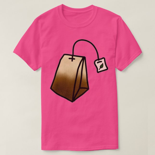 Camiseta Bolsa de té (Diseño del anverso)