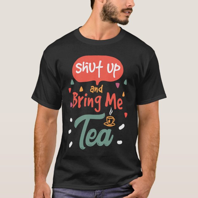 Camiseta Bolsa de té Drinker de té caliente y caliente Matc (Anverso)