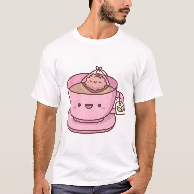 Camiseta Bolsa de té suave y té (Anverso)