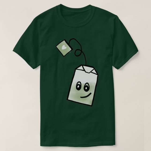 Camiseta Bolsa de té verde 2 (Diseño del anverso)