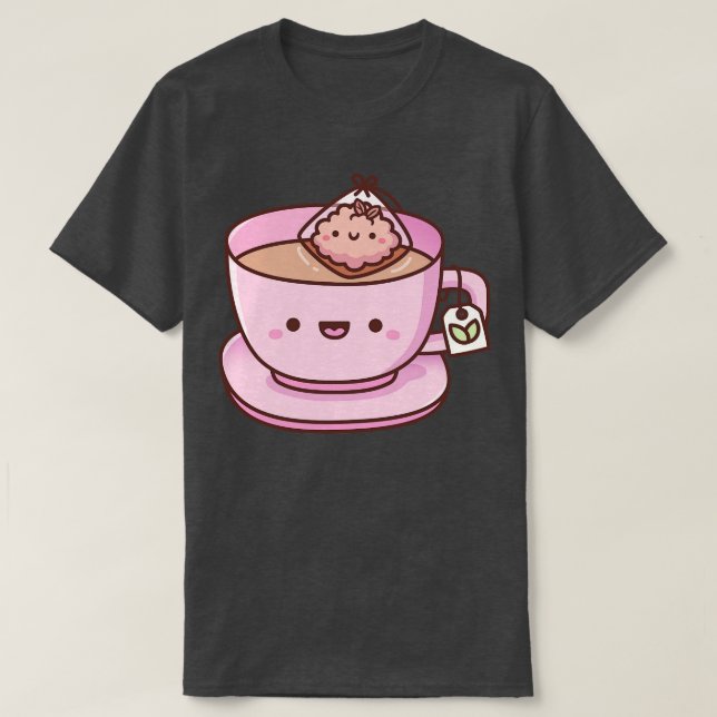 Camiseta Bolsa de té y garabato (Diseño del anverso)