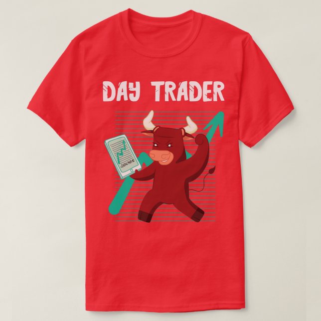 Camiseta Bolsa de Valores Comercial Día de Inversión Tra (Diseño del anverso)