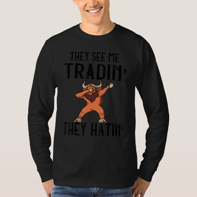 Camiseta Bolsa de Valores Dabbing Bull Me Ven Comerciar Sto (Anverso)