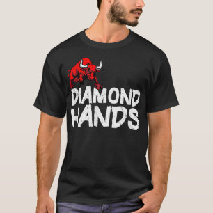 Camiseta Bolsa de Valores Diamond Hands Bull TShirt Gift