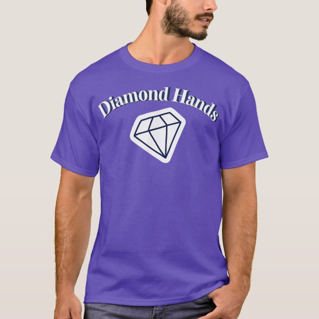 Camiseta Bolsa de Valores Diamond Hands Comprar Retención (Anverso)