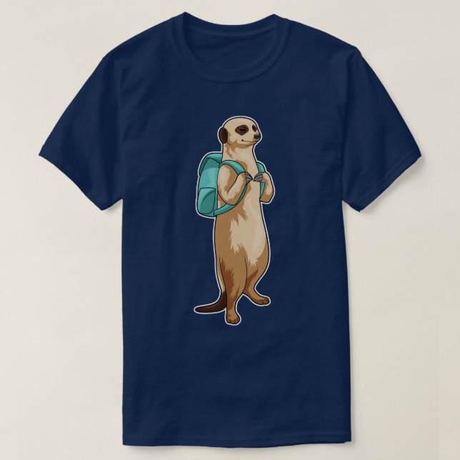 Camiseta Bolsa Escolar de Meerkat (Diseño del anverso)