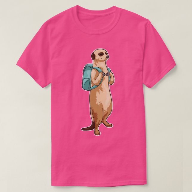 Camiseta Bolsa Escolar de Meerkat (Diseño del anverso)