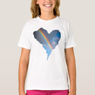 Camiseta Bolsa Tote Cielo Arcoíris Corazón | Lona de Natura