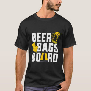 Camiseta Bolsas de Cerveza Cartel de Cornhole Drinking Funn
