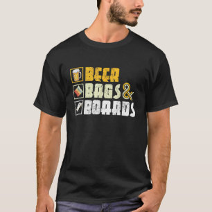 Camiseta Bolsas de cerveza y tablas graciosa y sarcástica s