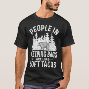 Camiseta Bolsas de dormir como tacos suaves para camping al