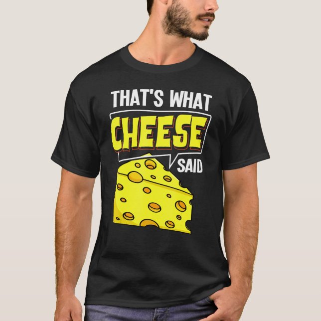 Camiseta Bolsas de queso Vegan Funny Puns (Anverso)