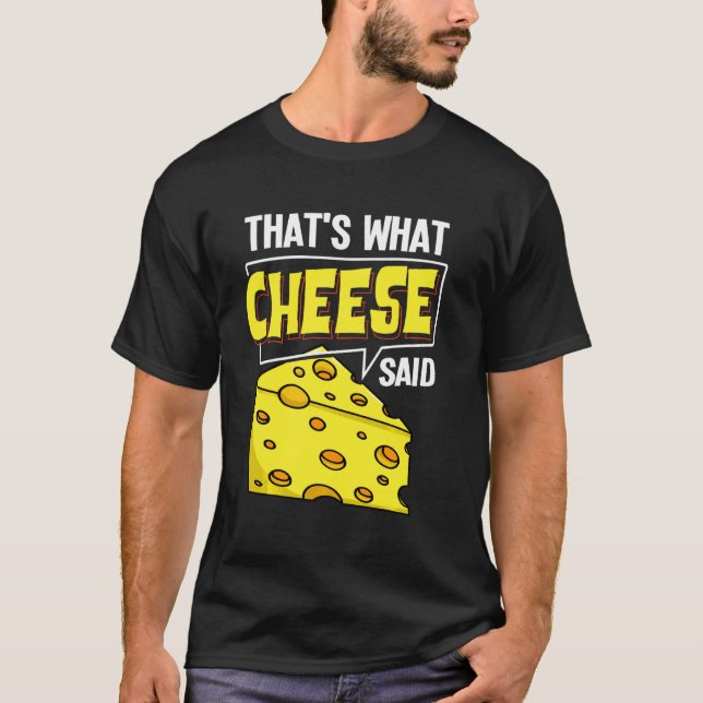 Camiseta Bolsas de queso Vegan Funny Puns (Anverso)