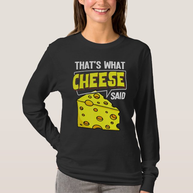 Camiseta Bolsas de queso Vegan Funny Puns (Anverso)