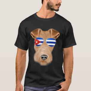Camiseta Bolsillo de Cuba de la bandera cubana del hilo Fox