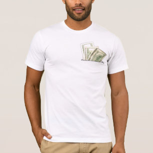 Camiseta Bolsillo de dinero falso