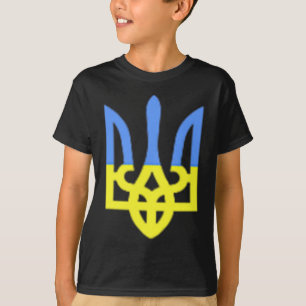 Camiseta Bolsillo de hierbas de Ucrania azul y amarillo ban
