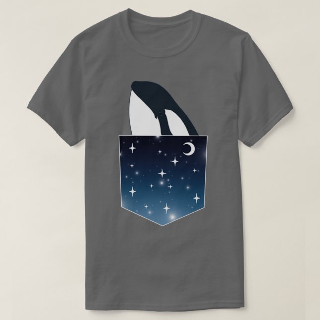 Camiseta bolsillo de la ballena asesina (Diseño del anverso)