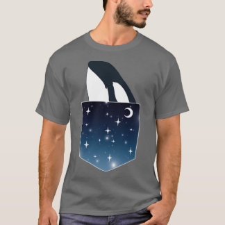 Camiseta bolsillo de la ballena asesina
