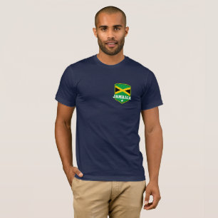 Camiseta Bolsillo de la bandera de Jamaica Chest