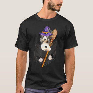 Camiseta Bolsillo de la habitación de la bruja de Collie co