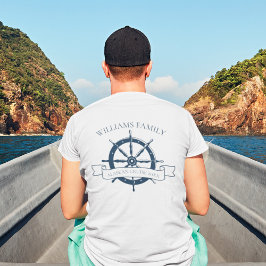 Camiseta Bolsillo de la rueda náutica del buque de crucero
